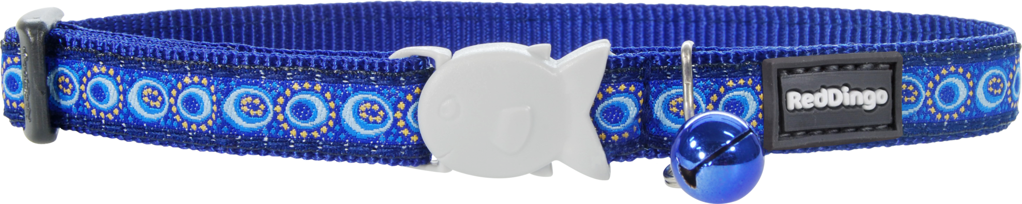 Red Dingo Designer Cat Safety Collar - Cosmos (Dark Blue)