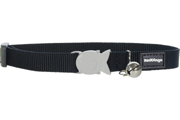 Red Dingo Designer Cat Safety Collar - Classic Black