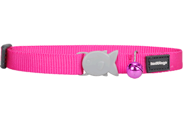 Red Dingo Designer Cat Safety Collar - Classic Hot Pink