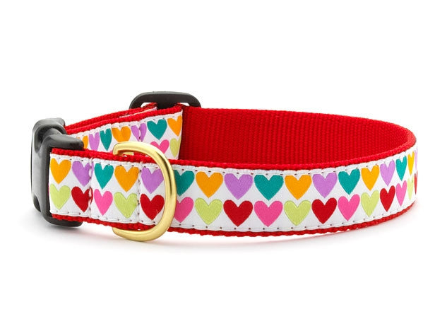 Up Country Pop Hearts Dog Collar