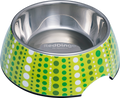Red Dingo Premium 2-in-1 Dog Bowl - Lime Green Lotzadotz