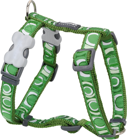 Red Dingo Designer Dog Harness - Circadelic (Green)