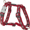 Red Dingo Designer Dog Harness - Skull & Roses