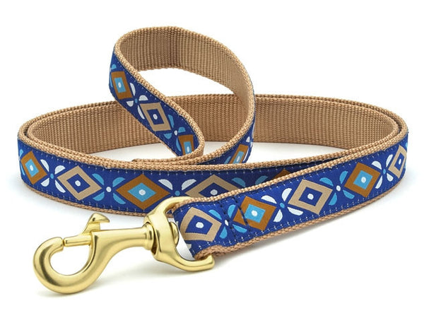 Up Country Aztec Blue Dog Collar
