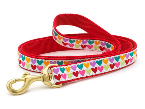 Up Country Pop Hearts Dog Leash