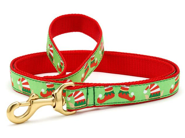 Up Country Christmas Elves Dog Collar