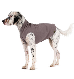 Gold Paw Stretch Fleece Dog Coat - Charcoal Gray