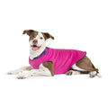 Duluth Double Fleece Pullover Dog Sweater - Mulberry Plaid/Fuchsia