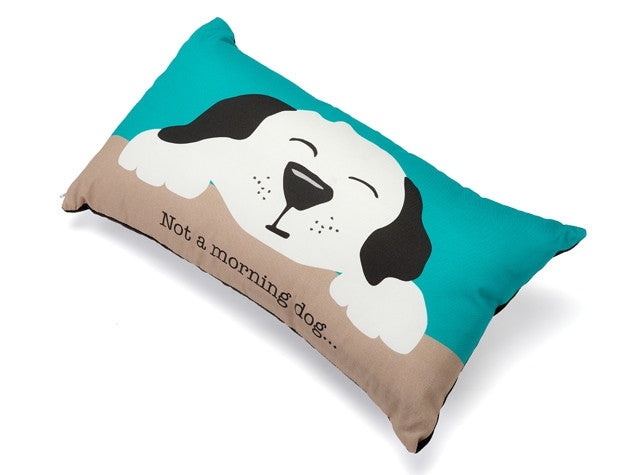 Not a Morning Dog Accent Pillow
