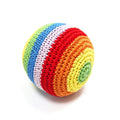 Rainbow Crochet Dog Toy with Squeaker