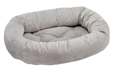 Bowsers Silver Treats Microvelvet Donut Dog Bed