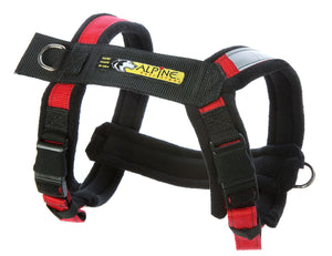 Red Urban Trail Adjustable Padded Dog Harness