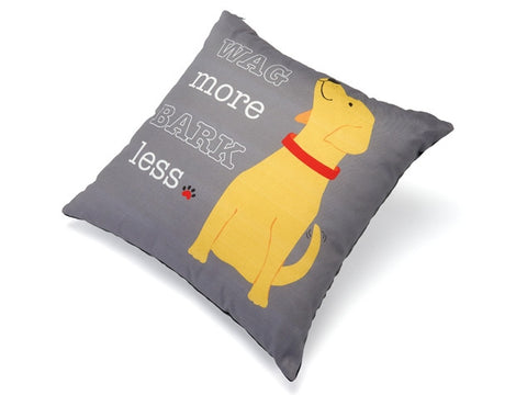 Wag More Bark Less Accent Pillow