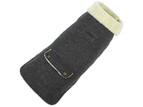 Up Country Grey Wool Dog Coat