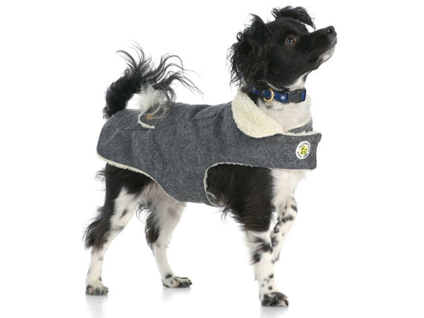 Up Country Grey Wool Dog Coat