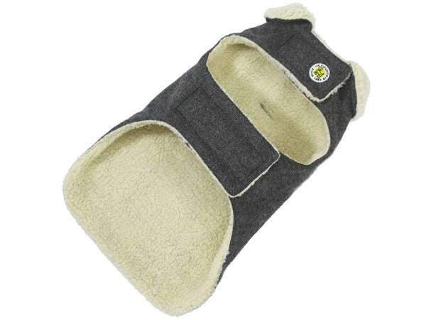 Up Country Grey Wool Dog Coat