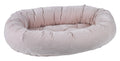 Blush Microvelvet Donut Dog Bed