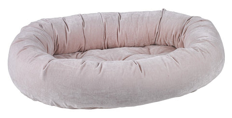 Bowsers Blush Microvelvet Donut Dog Bed