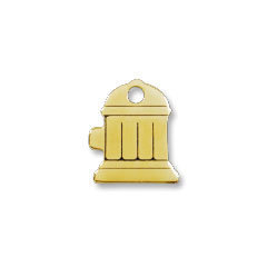 Red Dingo Brass Fire Hydrant Shaped Dog ID Tag
