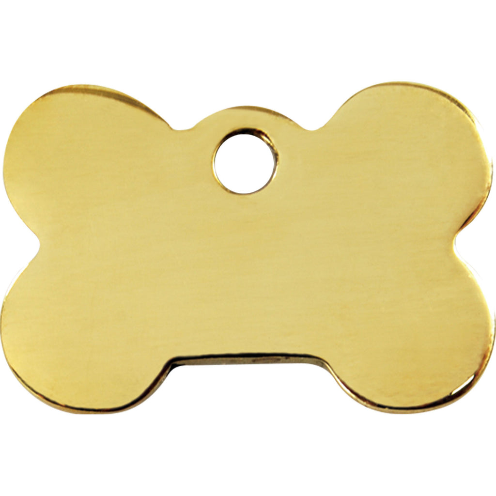 Red Dingo Brass Dog Bone Shaped Dog ID Tag Double Side Engraving PupLife Dog Supplies
