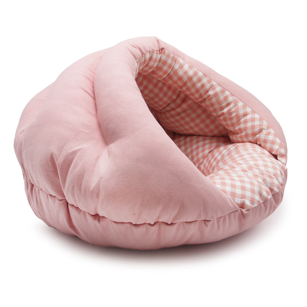 Burger Bed Small Dog Snuggle Bed - Pink