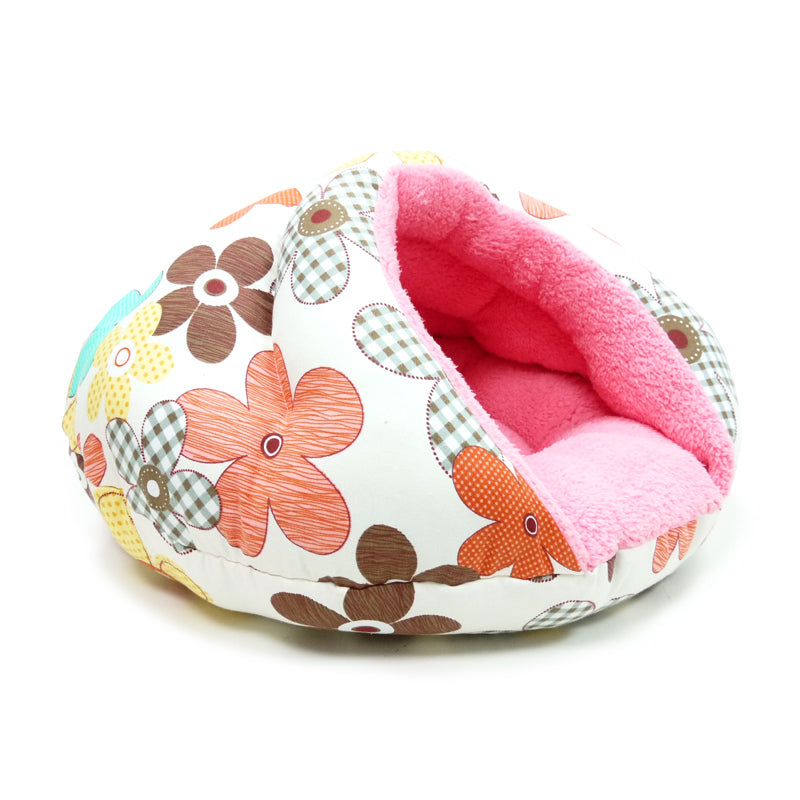 Burger Bed Small Dog Snuggle Bed - Color Flower