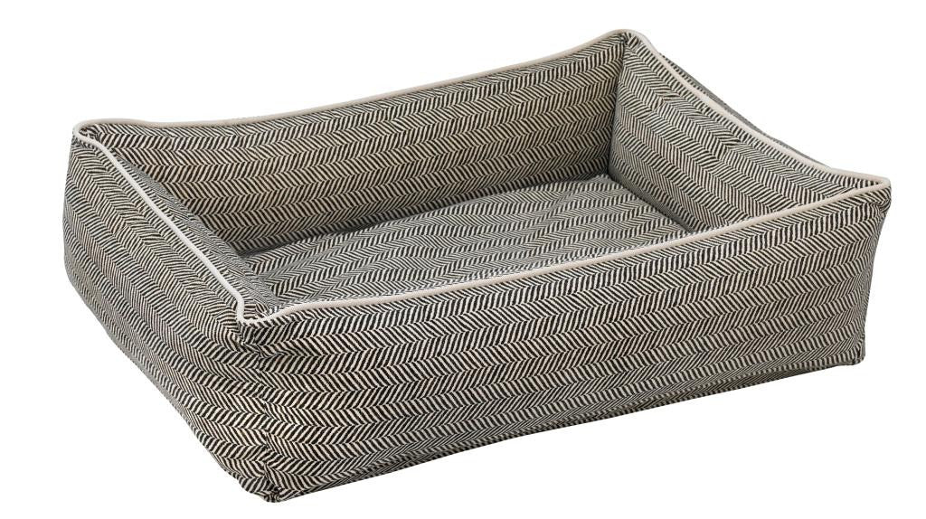 Bowsers Urban Lounger Dog Bed - Herringbone