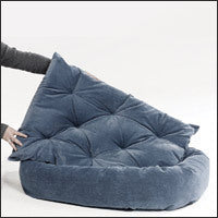 Granite Microvelvet Donut Dog Bed