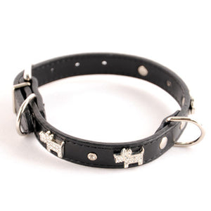 Doggie Bling Dog Collar - Black