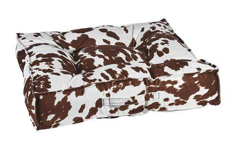 Piazza Dog Bed - Durango Microvelvet (Pinched Edge)