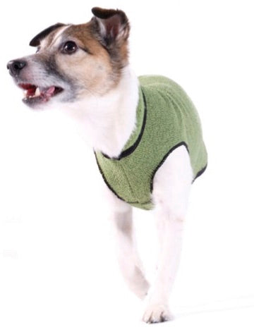 Eco Fleece Pullover Dog Sweater - Leaf Green
