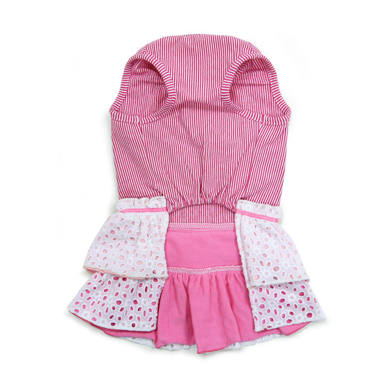Dogo Eyelet Flower Dog Dress