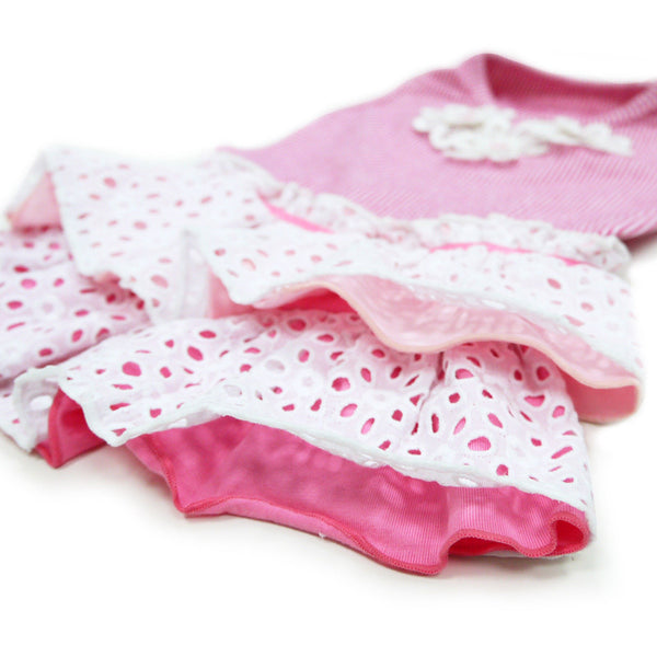 Dogo Eyelet Flower Dog Dress
