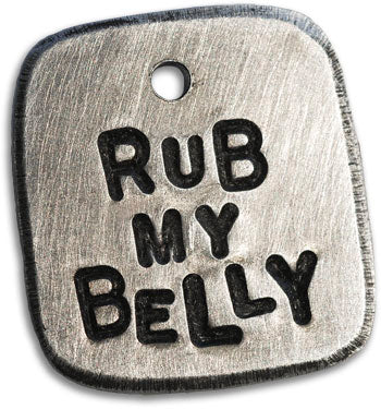 Fetching Tags Hand Stamped Dog Tag - Top Taglines