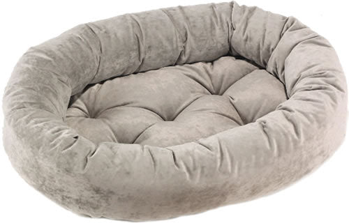 Granite Microvelvet Donut Dog Bed