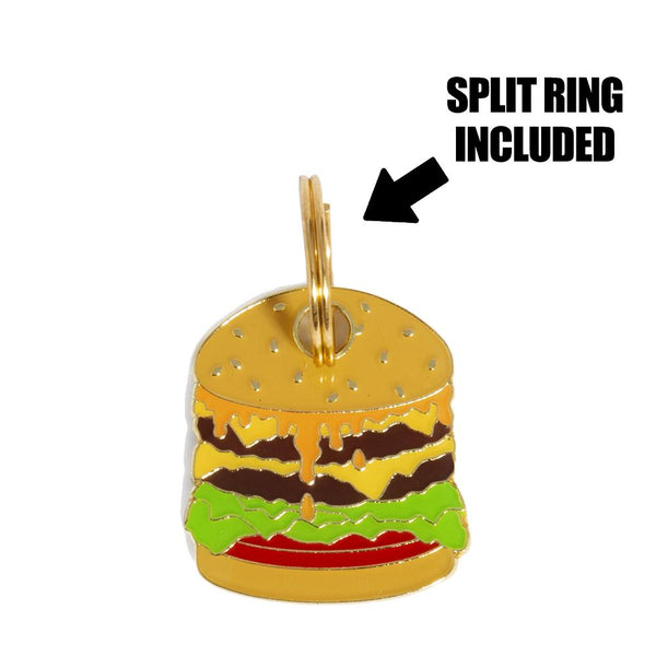 Cheeseburger Dog Tag