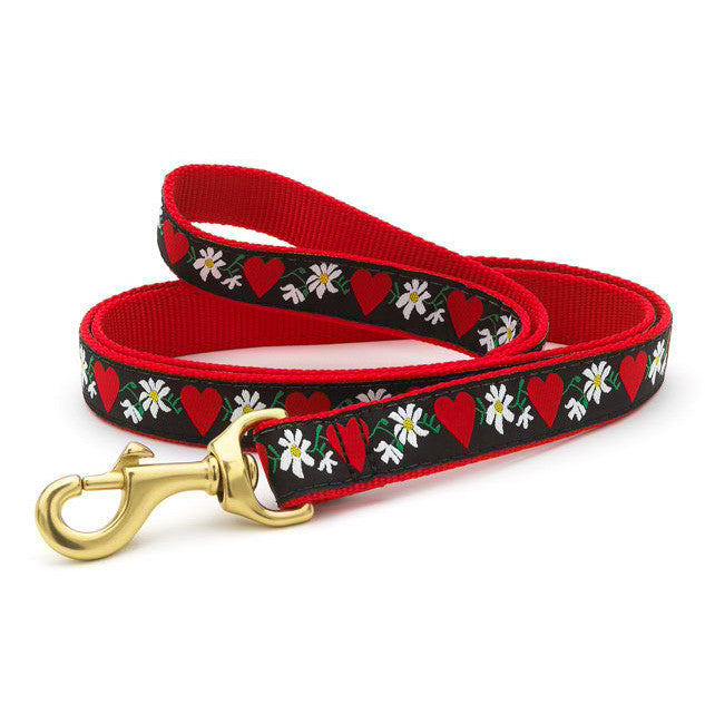 Up Country Hearts & Flowers Dog Leash