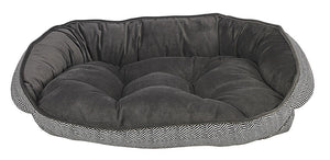 Bowsers Crescent Dog Bed - Herringbone