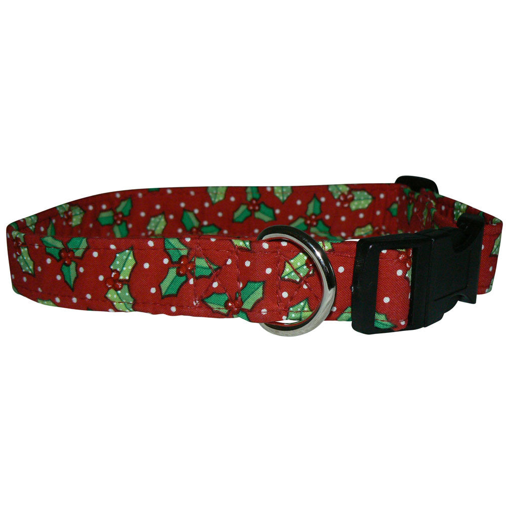 Elmo's Closet Holly On Dots Dog Collar