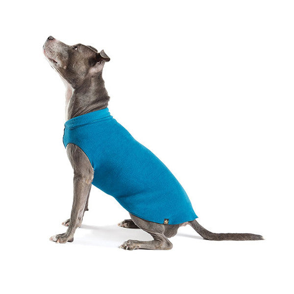 Gold Paw Stretch Fleece Dog Coat - Marine Blue