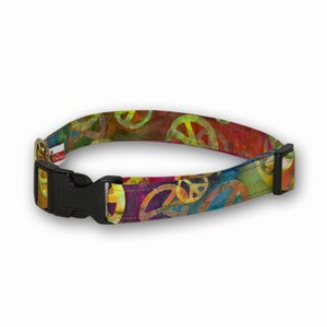 Elmo's Closet Peace Dog Collar
