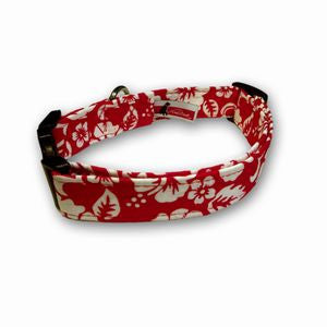 Elmo's Closet Lua Red Dog Collar