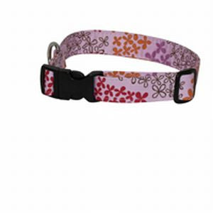 Elmo's Closet Flower Fields Dog Collar - Pink