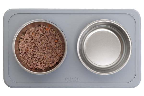 The Great Bowl Double Pet Feeder - Charcoal