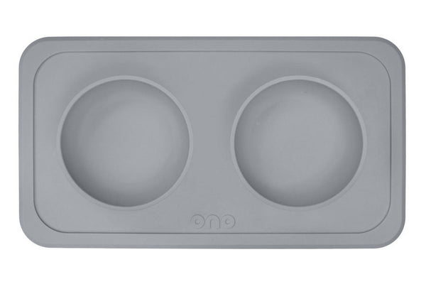 The Good Bowl Double Pet Feeder - Charcoal