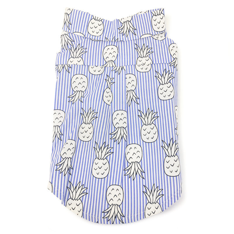 Pineapple Dog Shirt - Blue