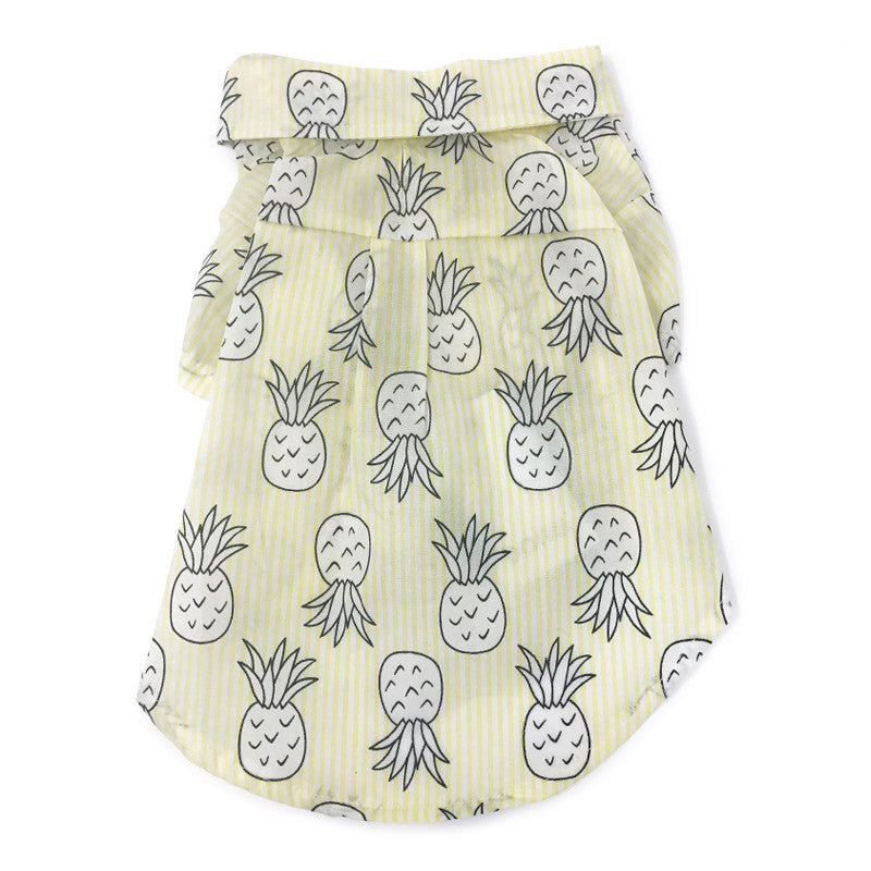 Pineapple Dog Shirt - Yellow