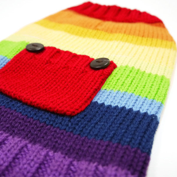 Rainbow Dog Sweater