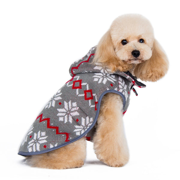 Reversible Dog Sweater Trench Coat