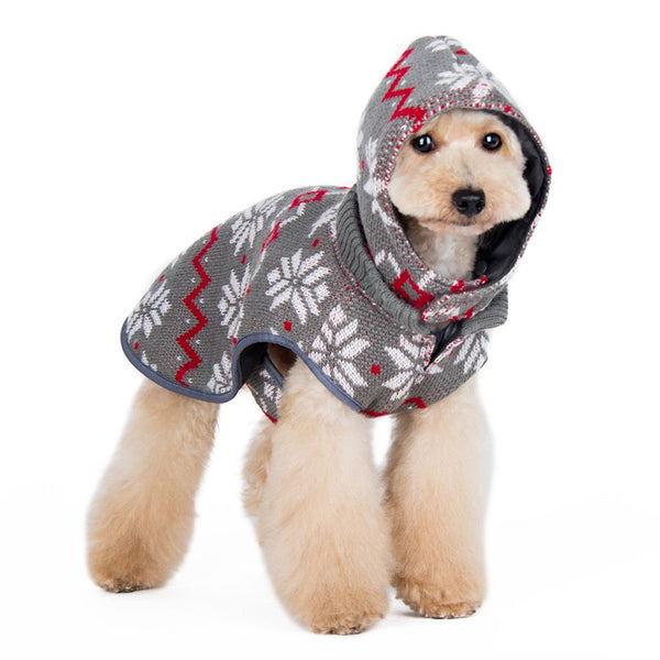 Reversible Dog Sweater Trench Coat